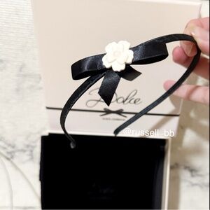 Dolce & Gabbana Beauty Flower Ribbon Headband With Box & Dustbag